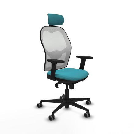 Chaise de Bureau avec Appui-tête Piqueras y Crespo 2D036G2 Turquoise