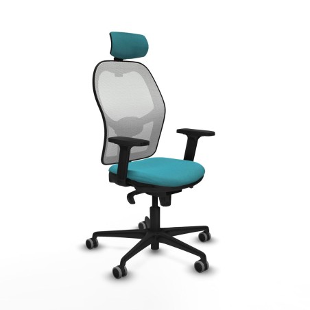 Sedia Ufficio con Poggiatesta Piqueras y Crespo 2D036G2 Turchese