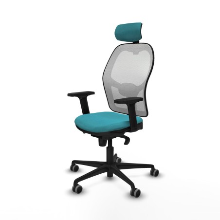 Office Chair with Headrest Piqueras y Crespo 2D036G2 Turquoise