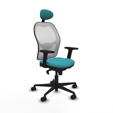 Chaise de Bureau avec Appui-tête Piqueras y Crespo 2D036N1 Turquoise