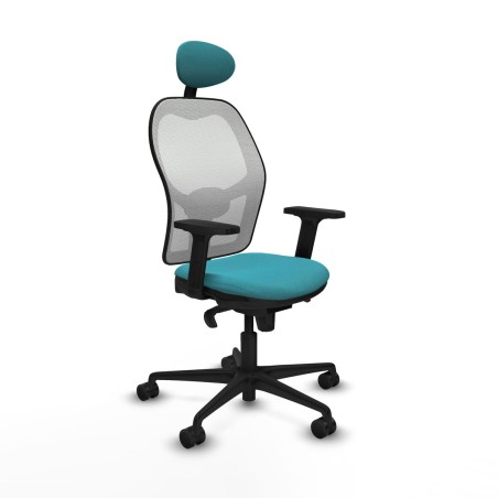 Chaise de Bureau avec Appui-tête Piqueras y Crespo 2D036N1 Turquoise