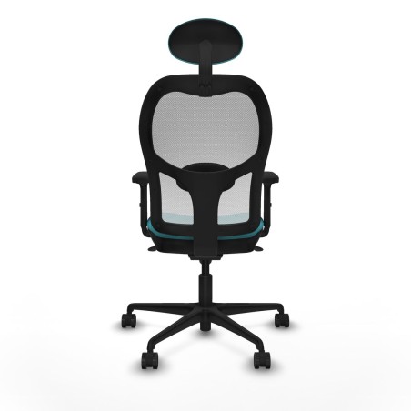 Chaise de Bureau avec Appui-tête Piqueras y Crespo 2D036N1 Turquoise