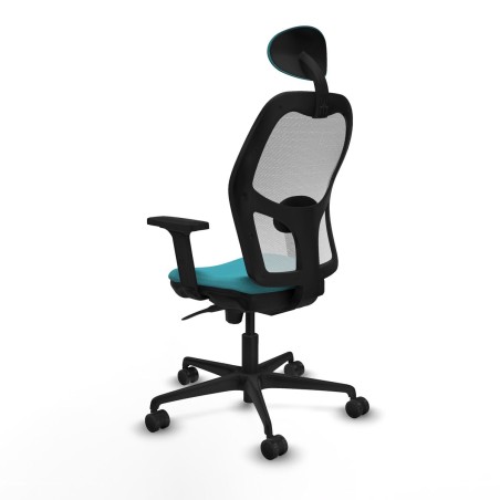 Chaise de Bureau avec Appui-tête Piqueras y Crespo 2D036N1 Turquoise