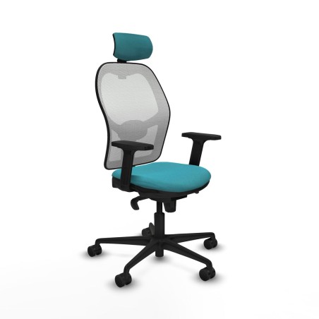 Chaise de Bureau avec Appui-tête Piqueras y Crespo 2D036N2 Turquoise
