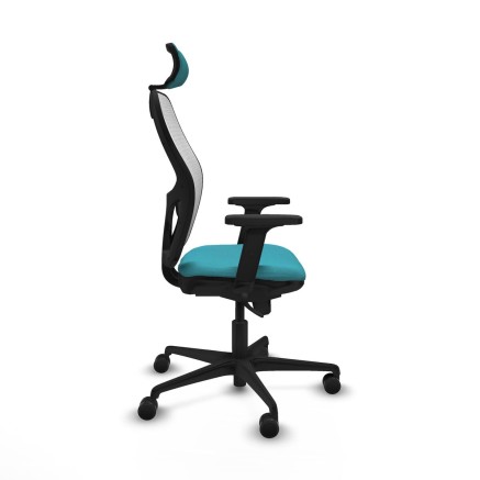 Office Chair with Headrest Piqueras y Crespo 2D036N2 Turquoise 2