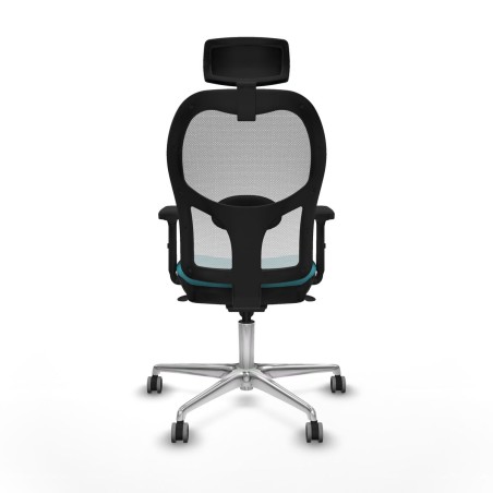 Chaise de Bureau avec Appui-tête Piqueras y Crespo 2D086G2 Turquoise