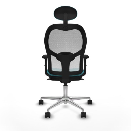 Chaise de Bureau avec Appui-tête Piqueras y Crespo 2D086N1 Turquoise