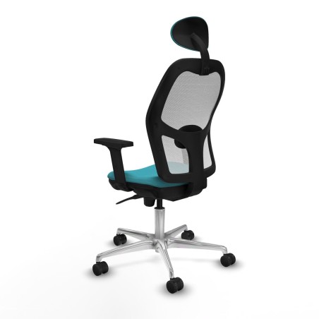 Chaise de Bureau avec Appui-tête Piqueras y Crespo 2D086N1 Turquoise
