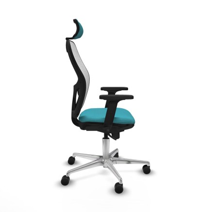 Office Chair with Headrest Piqueras y Crespo 2D086N2 Turquoise 2