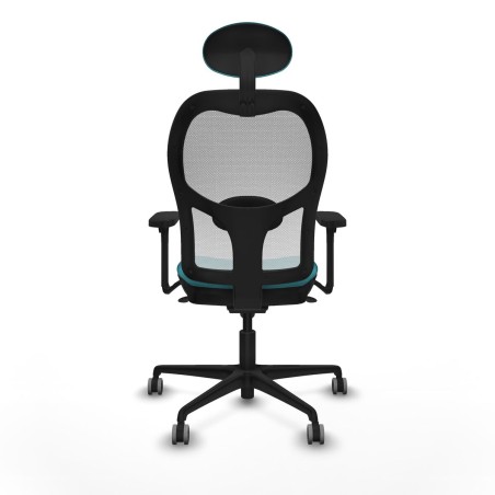 Sedia Ufficio con Poggiatesta Piqueras y Crespo 3D036G1 Turchese