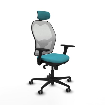Chaise de Bureau avec Appui-tête Piqueras y Crespo 3D036G2 Turquoise