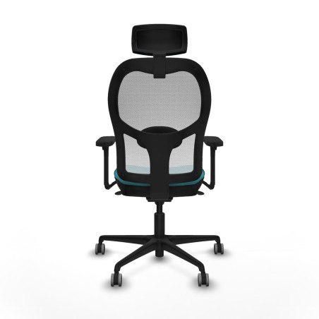 Sedia Ufficio con Poggiatesta Piqueras y Crespo 3D036G2 Turchese