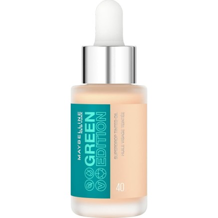 Base de Maquillaje Fluida Maybelline Green Edition Nº 40 Aceite (20 m