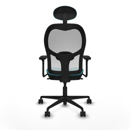 Chaise de Bureau avec Appui-tête Piqueras y Crespo 3D036N1 Turquoise