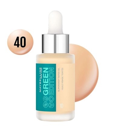 Base de Maquillaje Fluida Maybelline Green Edition Nº 40 Aceite (20 m 2