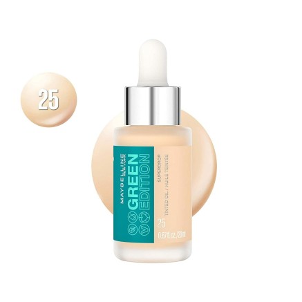 Liquid Make Up Base Maybelline Green Edition Oil Nº 25 (20 ml) 2