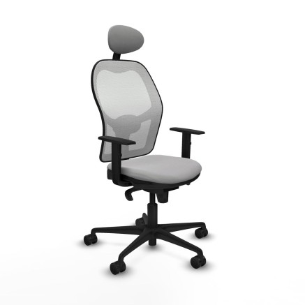 Office Chair with Headrest Jorquera Piqueras y Crespo 1D036N1 Light gr