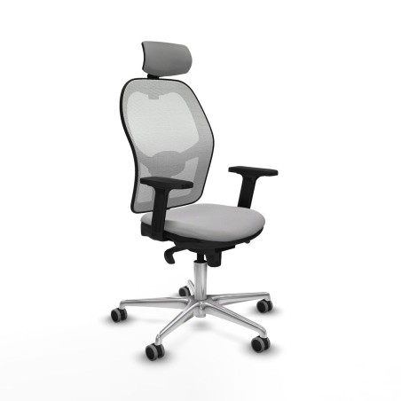 Office Chair with Headrest Jorquera Piqueras y Crespo 2D086G2 Light gr