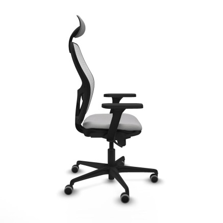 Sedia Ufficio con Poggiatesta Jorquera Piqueras y Crespo 3D036G1 Grigi 2