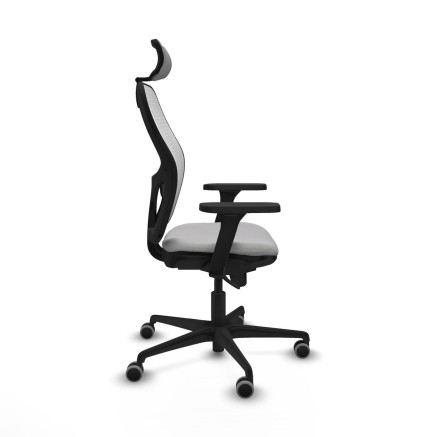 Sedia Ufficio con Poggiatesta Jorquera Piqueras y Crespo 3D036G2 Grigi 2