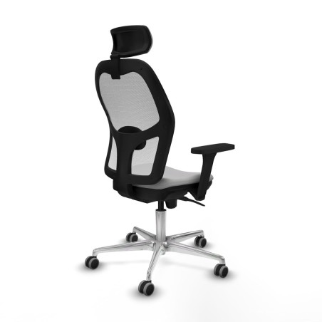 Sedia Ufficio con Poggiatesta Jorquera Piqueras y Crespo 3D086G2 Grigi