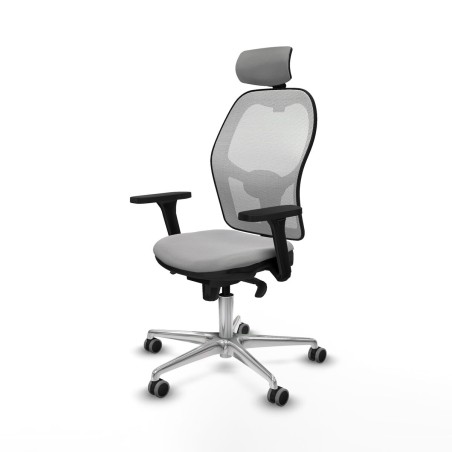 Sedia Ufficio con Poggiatesta Jorquera Piqueras y Crespo 3D086G2 Grigi