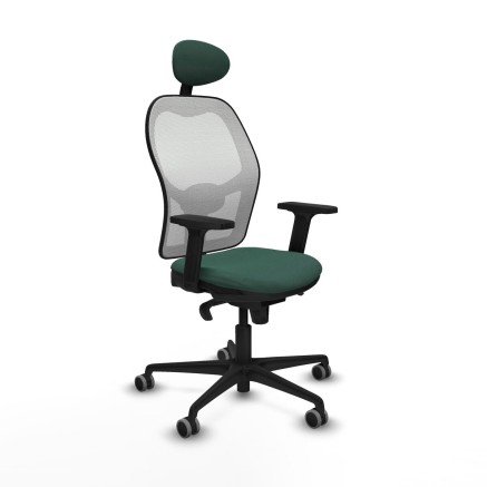 Sedia Ufficio con Poggiatesta Jorquera Piqueras y Crespo 2D036G1 Verde