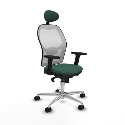 Office Chair with Headrest Jorquera Piqueras y Crespo 2D086N1 Green