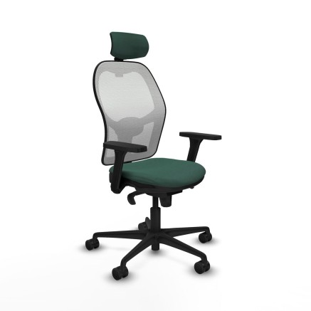 Sedia Ufficio con Poggiatesta Jorquera Piqueras y Crespo 3D036N2 Verde
