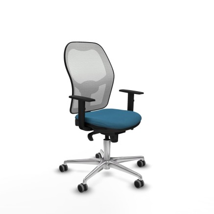 Sedia da Ufficio Piqueras y Crespo 1D086G0 Bianco Verde petrolio