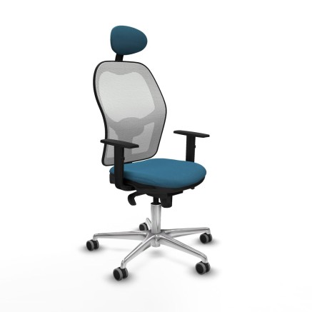 Office Chair with Headrest Jorquera Piqueras y Crespo 1D086G1 White Pe