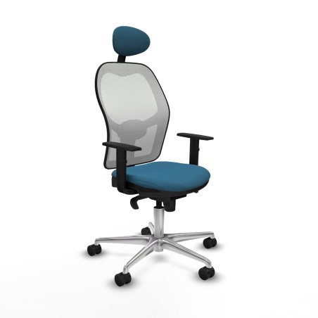 Office Chair with Headrest Jorquera Piqueras y Crespo 1D086N1 White Pe