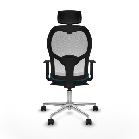 Sedia Ufficio con Poggiatesta Piqueras y Crespo 1D086N2 Bianco Verde p