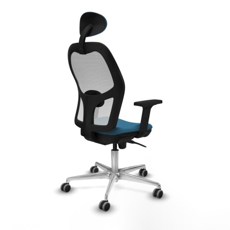 Sedia Ufficio con Poggiatesta Piqueras y Crespo 2D086G1 Bianco Verde p