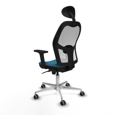 Sedia Ufficio con Poggiatesta Piqueras y Crespo 2D086G1 Bianco Verde p