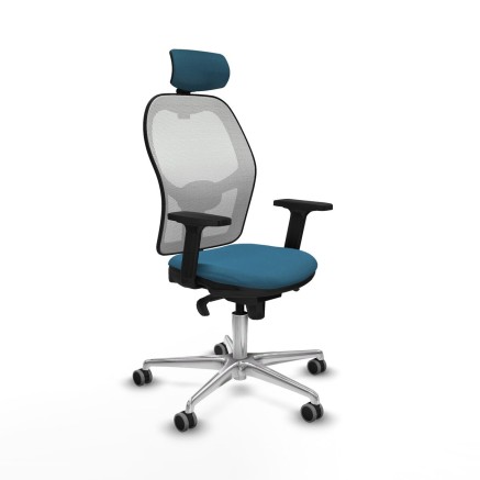 Chaise de Bureau avec Appui-tête Piqueras y Crespo 2D086G2 Blanc Vert