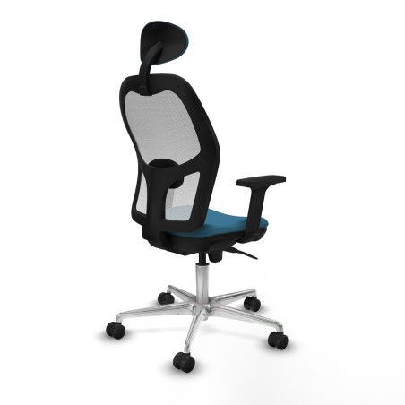 Sedia Ufficio con Poggiatesta Piqueras y Crespo 2D086N1 Bianco Verde p