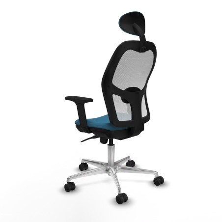 Sedia Ufficio con Poggiatesta Piqueras y Crespo 2D086N1 Bianco Verde p