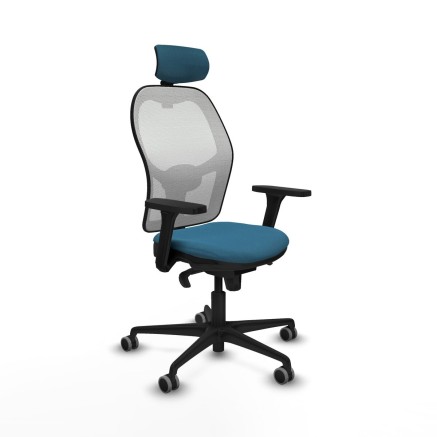 Chaise de Bureau avec Appui-tête Piqueras y Crespo 3D036G2 Blanc Vert