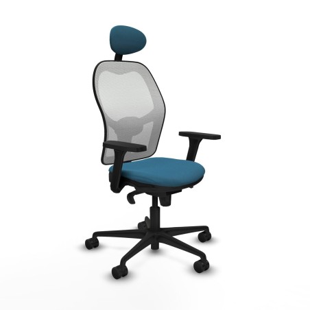 Sedia Ufficio con Poggiatesta Piqueras y Crespo 3D036N1 Bianco Verde p