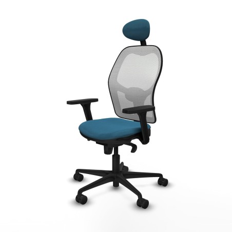 Sedia Ufficio con Poggiatesta Piqueras y Crespo 3D036N1 Bianco Verde p