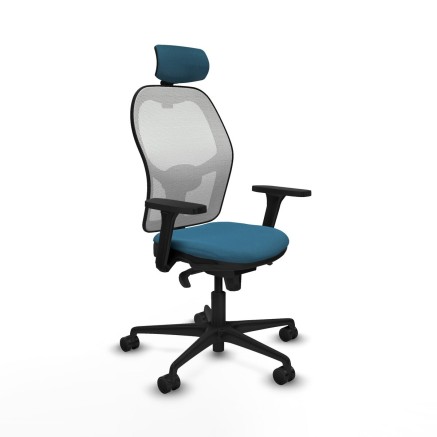 Sedia Ufficio con Poggiatesta Piqueras y Crespo 3D036N2 Bianco Verde p