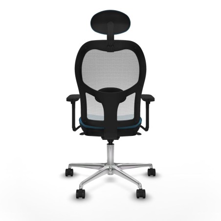 Sedia Ufficio con Poggiatesta Piqueras y Crespo 3D086N1 Bianco Verde p