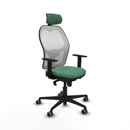 Office Chair with Headrest Piqueras y Crespo 1D036G2 Emerald Green