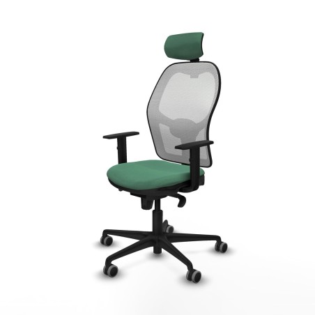 Sedia Ufficio con Poggiatesta Piqueras y Crespo 1D036G2 Verde Smeraldo