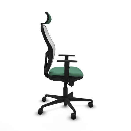 Sedia Ufficio con Poggiatesta Piqueras y Crespo 1D036N2 Verde Smeraldo