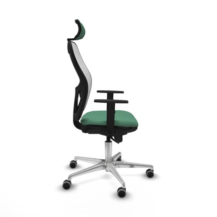 Chaise de Bureau avec Appui-tête Piqueras y Crespo 1D086G2 Vert émer 2