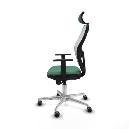 Sedia Ufficio con Poggiatesta Piqueras y Crespo 1D086G2 Verde Smeraldo