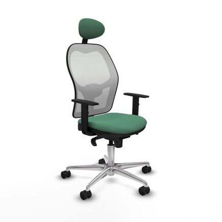 Office Chair with Headrest Jorquera Piqueras y Crespo 1D086N1 Emerald