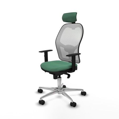 Chaise de Bureau avec Appui-tête Piqueras y Crespo 1D086N2 Vert émer